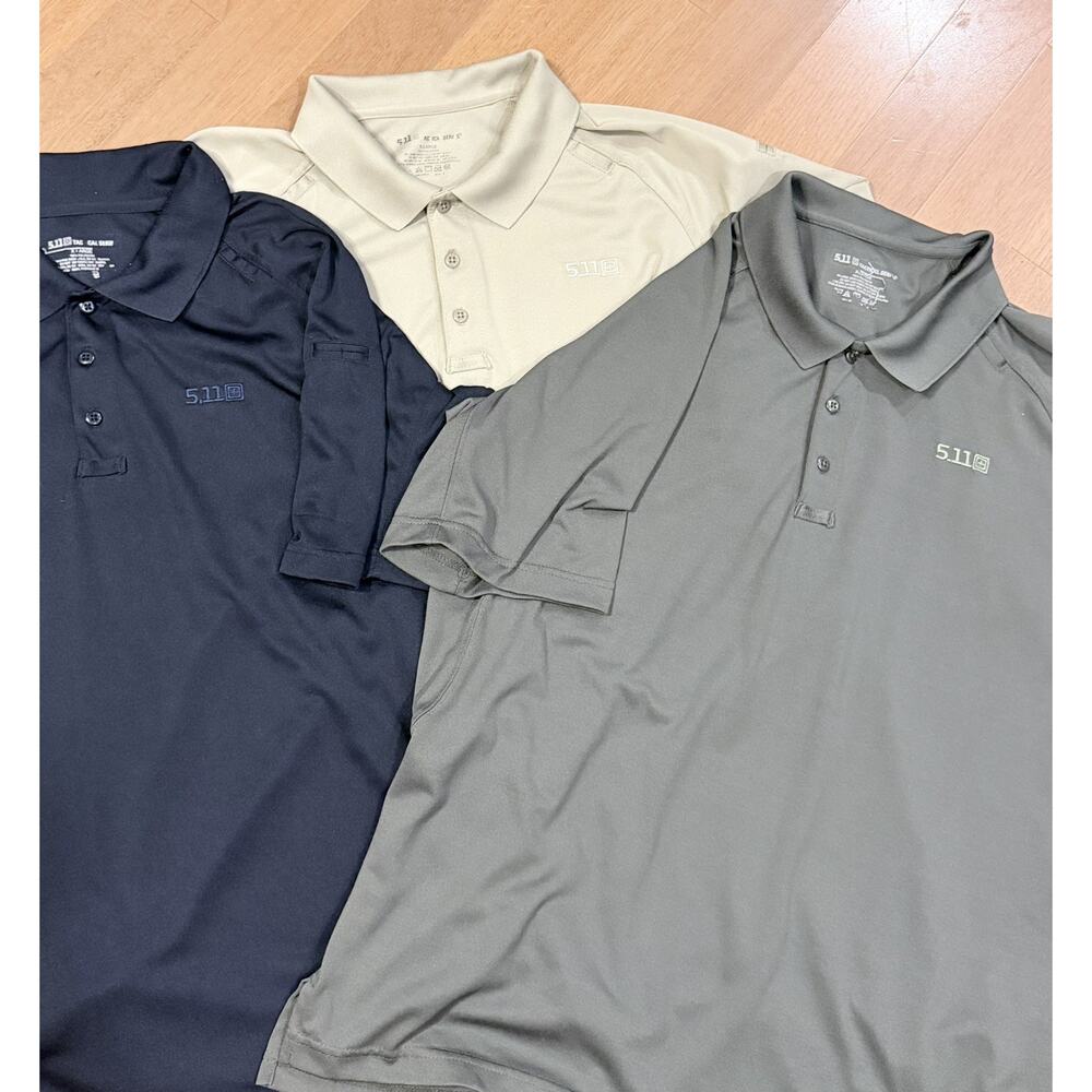 Lot Of 3 5.11 Tactical Mens Polo Shirts XL Short Sleeve Performance - Picture 2 of 8